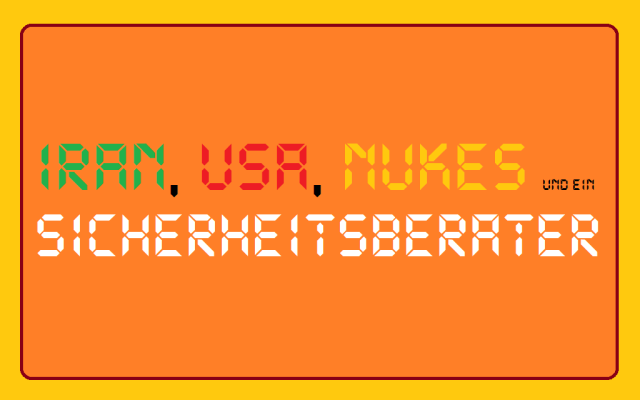Iran - USA - Nukes - Sicherheitsberater - Logo